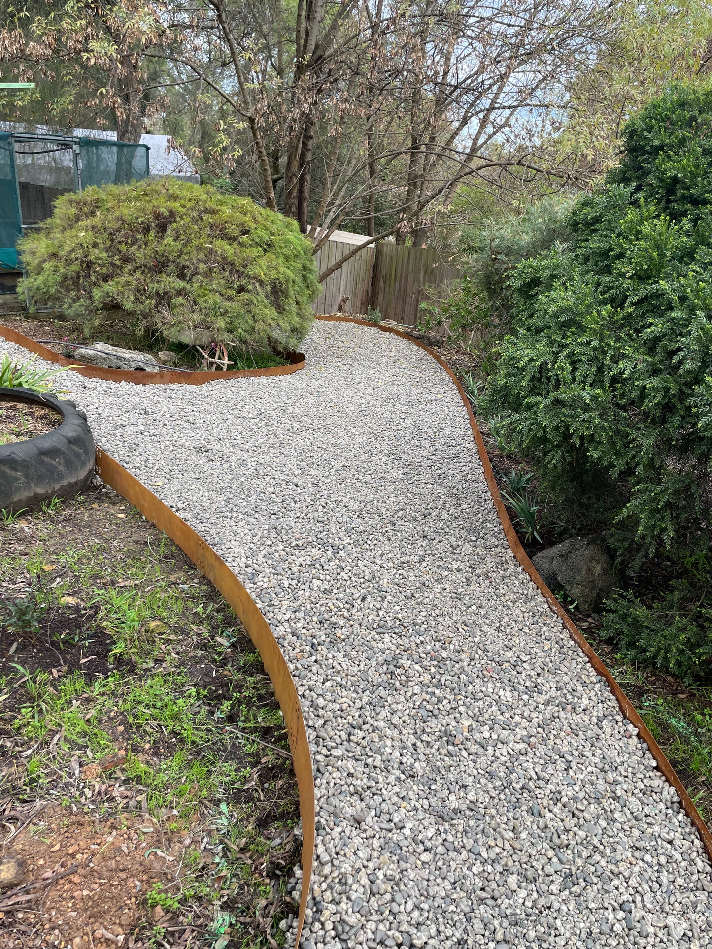 Corten Steel Garden Elegant Edging - price per 1075mm length