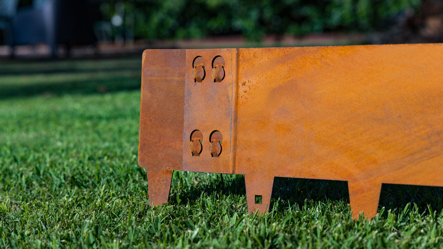 CoreEdge Steel Garden Edging End Pieces