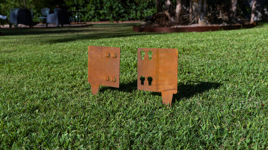 CoreEdge Steel Garden Edging End Pieces